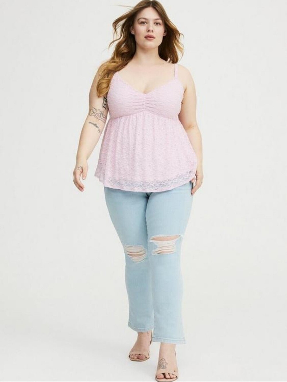 Torrid Lilac Lace Camisole Top NWOT 0X